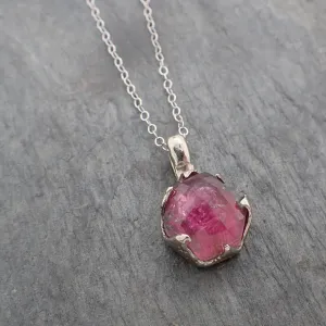 fancy cut pink tourmaline 14k white gold pendant gemstone necklace gemstone jewelry byangeline 2242 Alternative Engagement