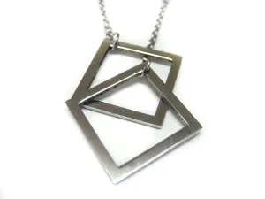 Geometric Square Necklace