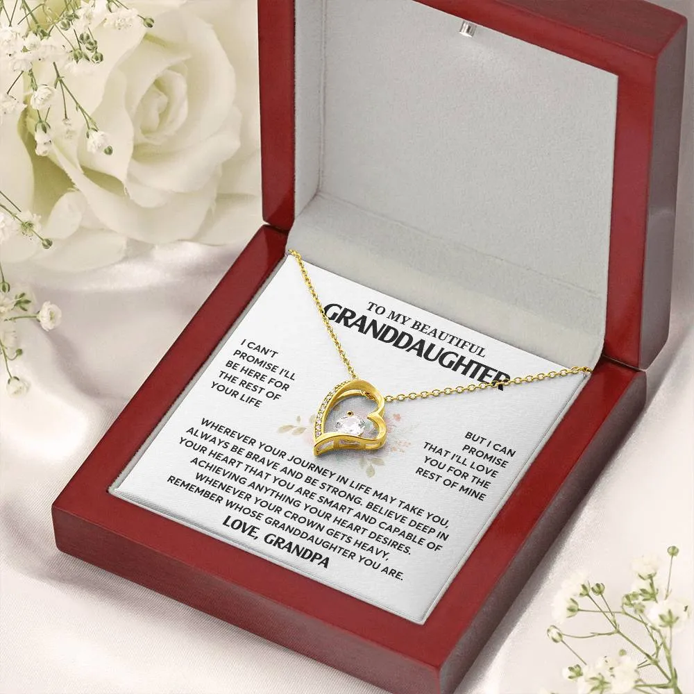 Gift From Grandpa To Granddaughter, To My Granddaughter Necklace, Granddaughter Jewelry Gift, Granddaughter Necklace,  Gift For Her
