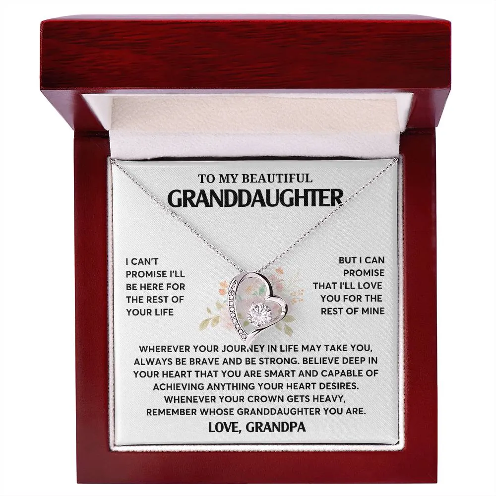 Gift From Grandpa To Granddaughter, To My Granddaughter Necklace, Granddaughter Jewelry Gift, Granddaughter Necklace,  Gift For Her