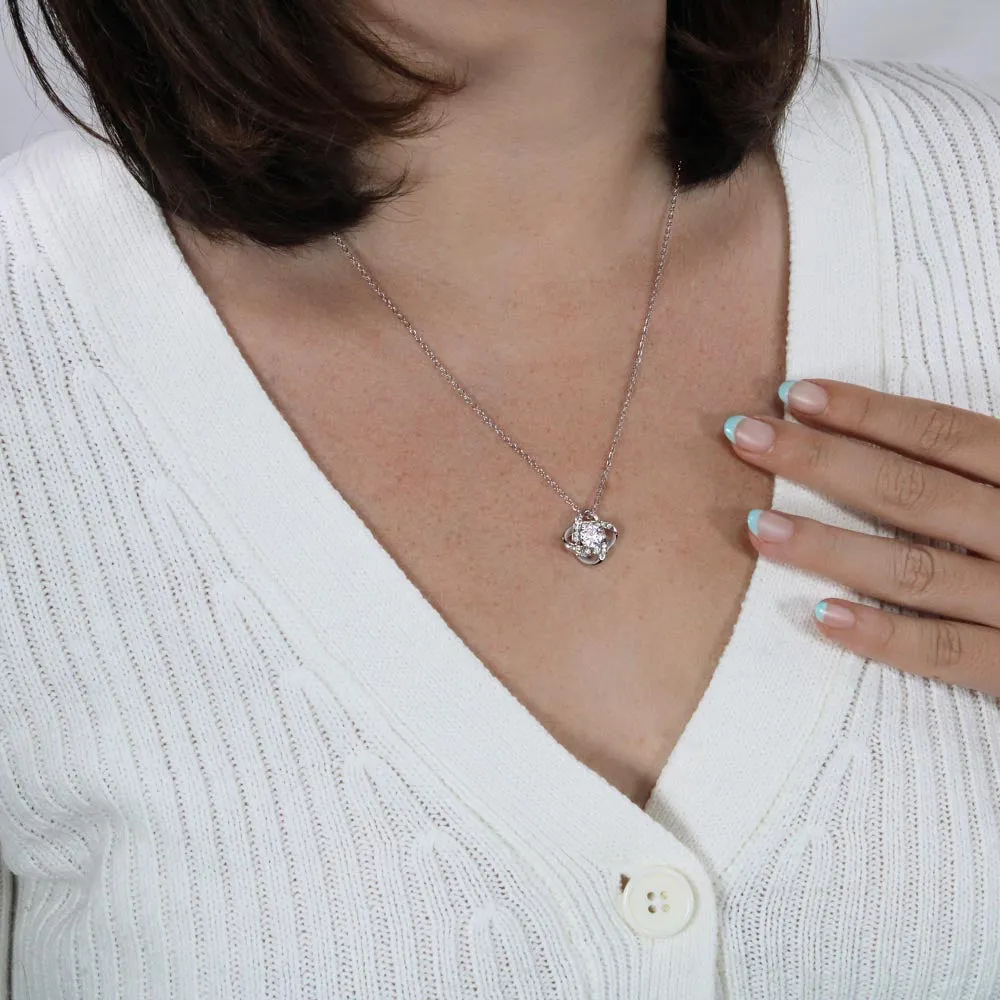 Gift From Grandpa, To My Granddaughter Necklace, Granddaughter Jewelry Gift, Granddaughter Necklace,  Gift For Her,  Love Knot