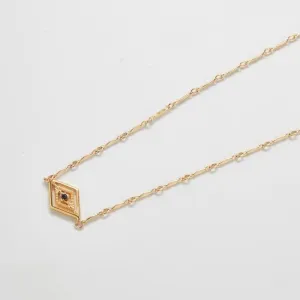 Gold Diamond Medallion Necklace