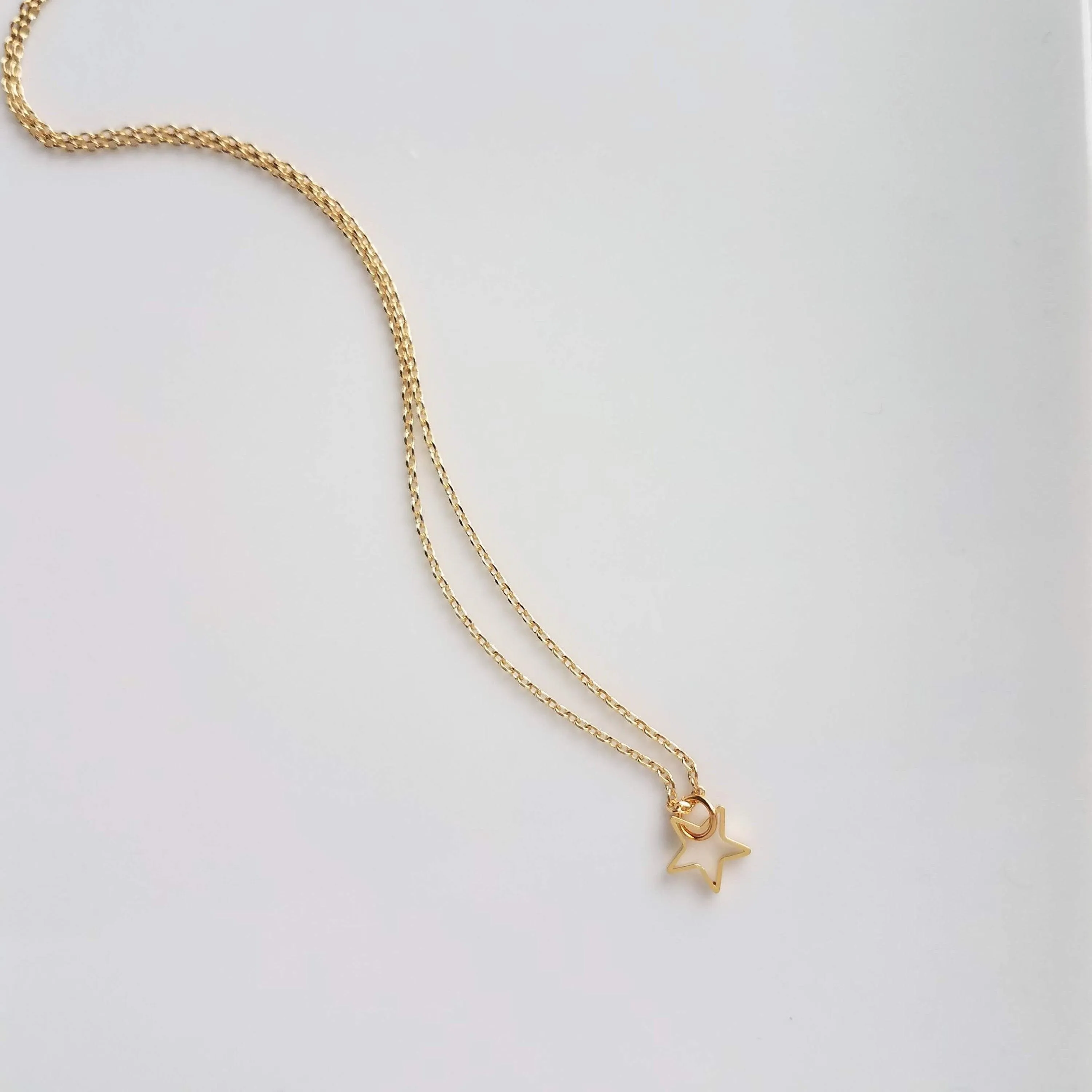 Gold Star Necklace, small star necklace, little star necklace, star outline, open star necklace, star pendant, superstar necklace, golden