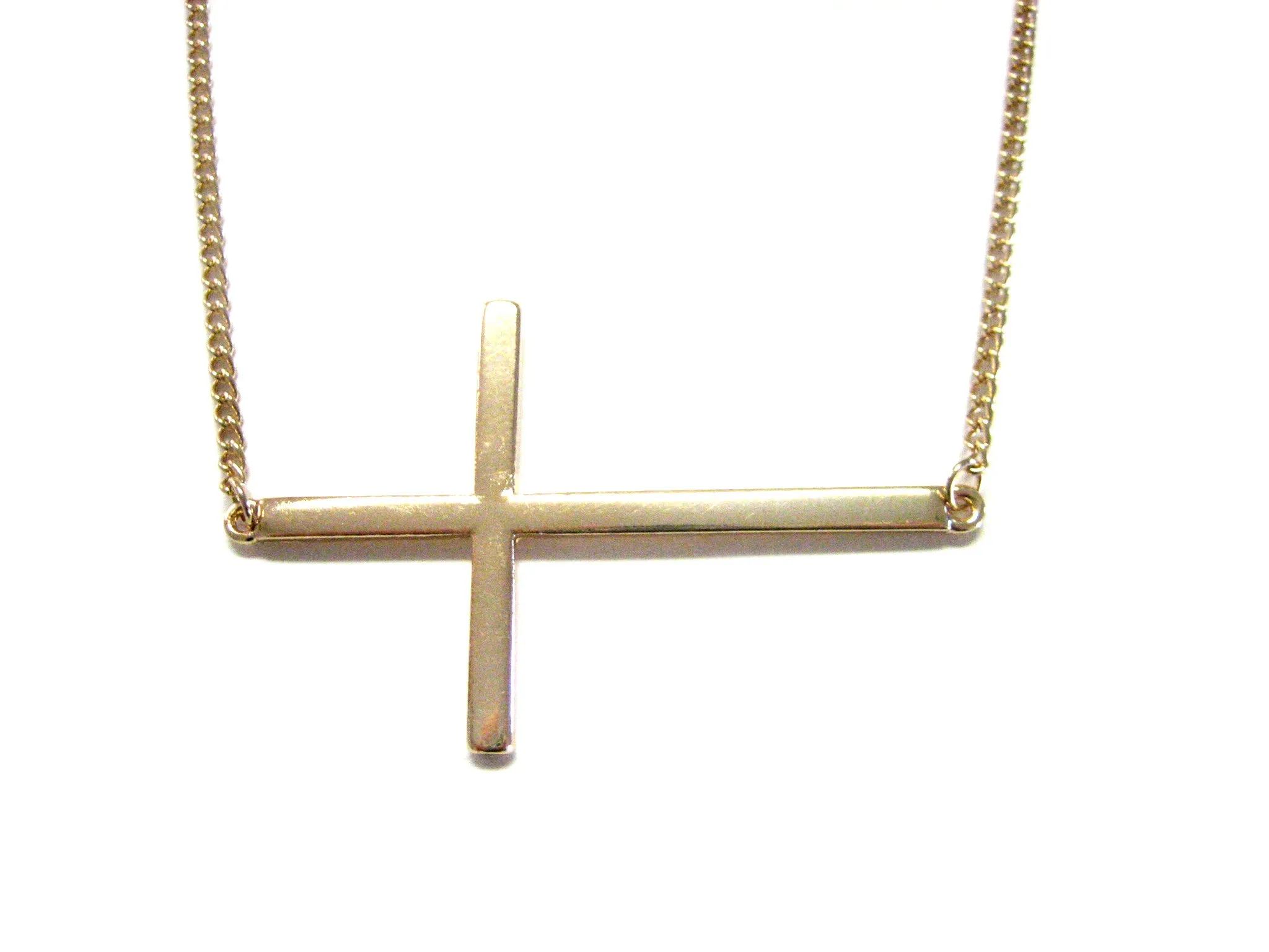 Gold Toned Cross Necklace