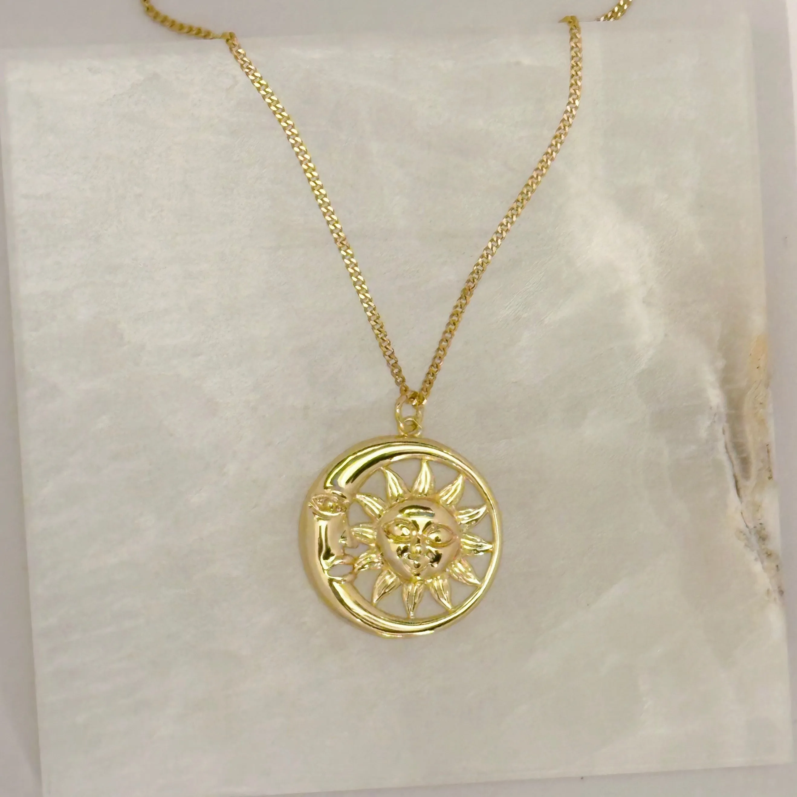GOLDEN MOON & SUN necklace