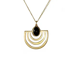 Halo Necklace Onyx