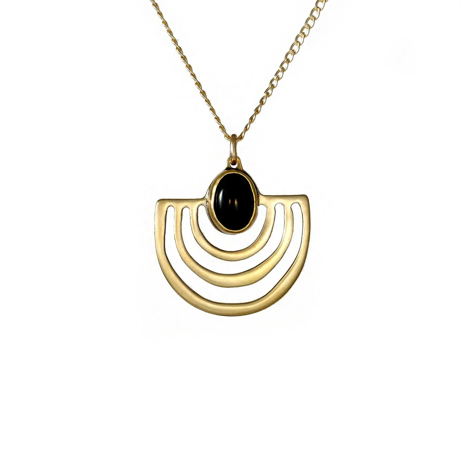 Halo Necklace Onyx