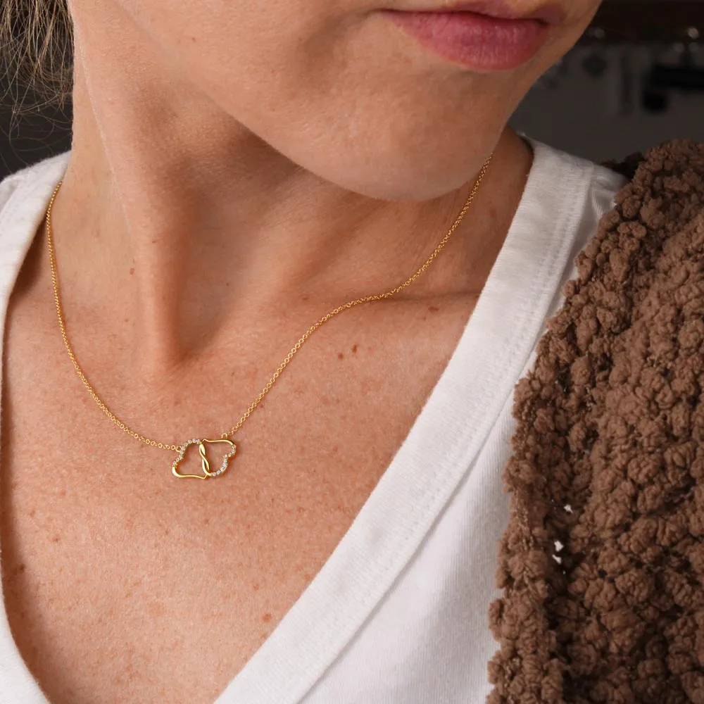 Happy 60th Birthday Infinity Hearts Necklace