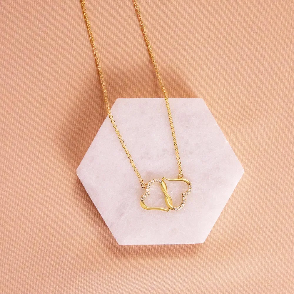 Happy 60th Birthday Infinity Hearts Necklace