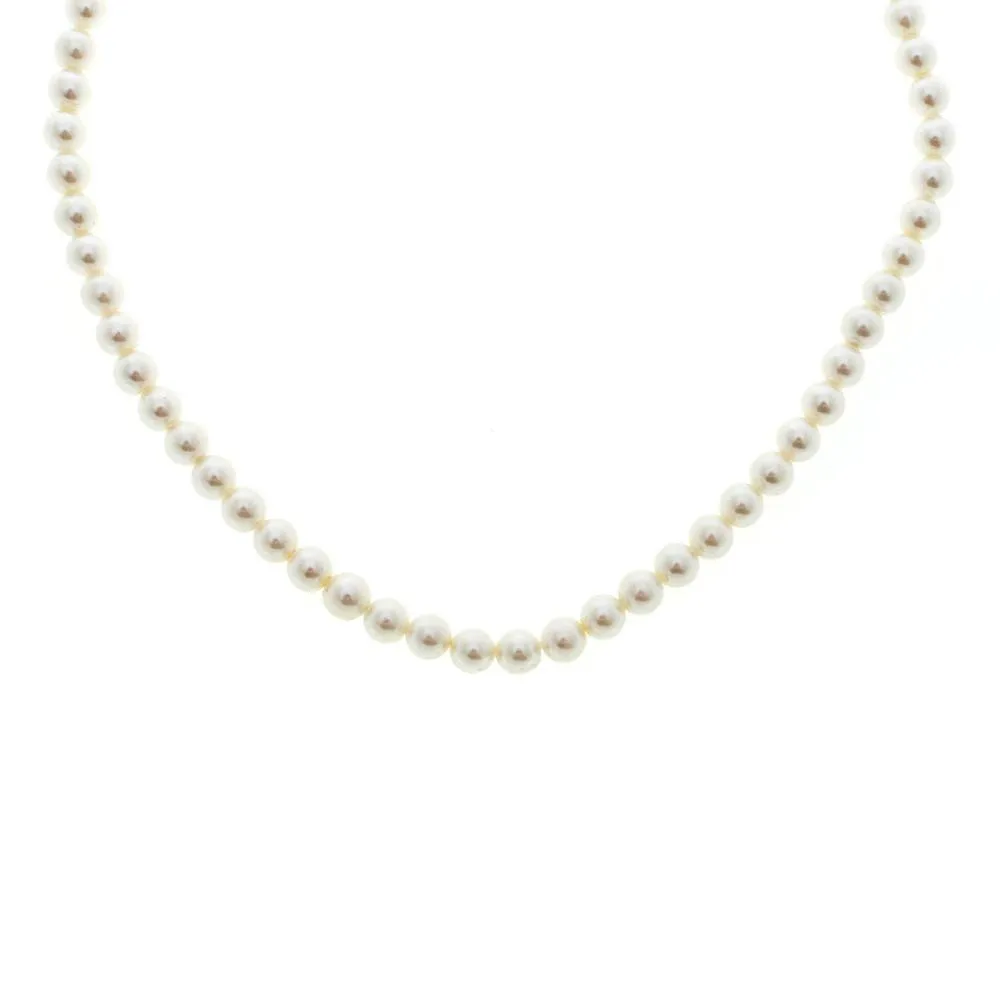 Hepburn Freshwater Pearl & Cubic Zirconia Heart Necklace