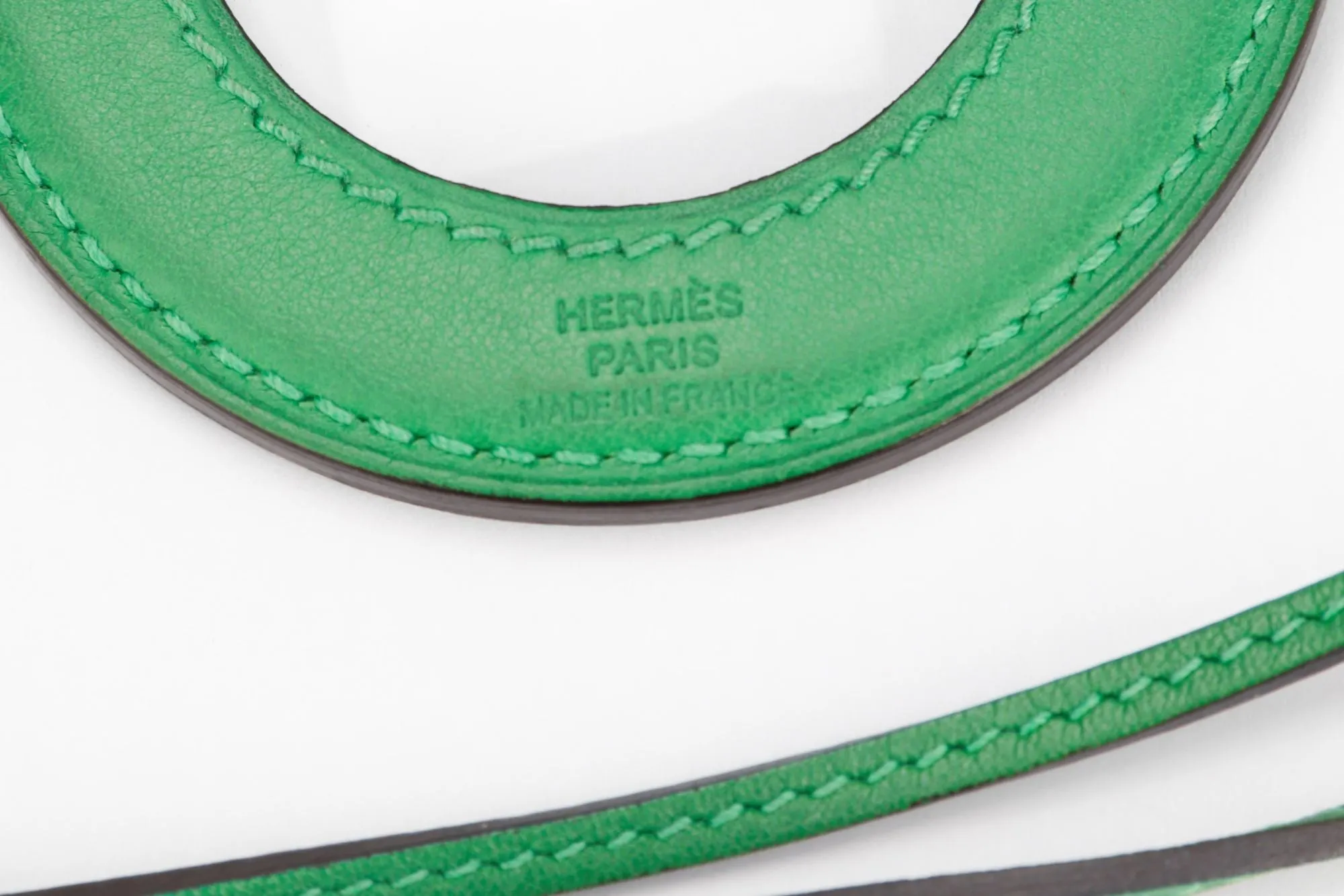 Hermes Green Color Magnifying Glass Necklace