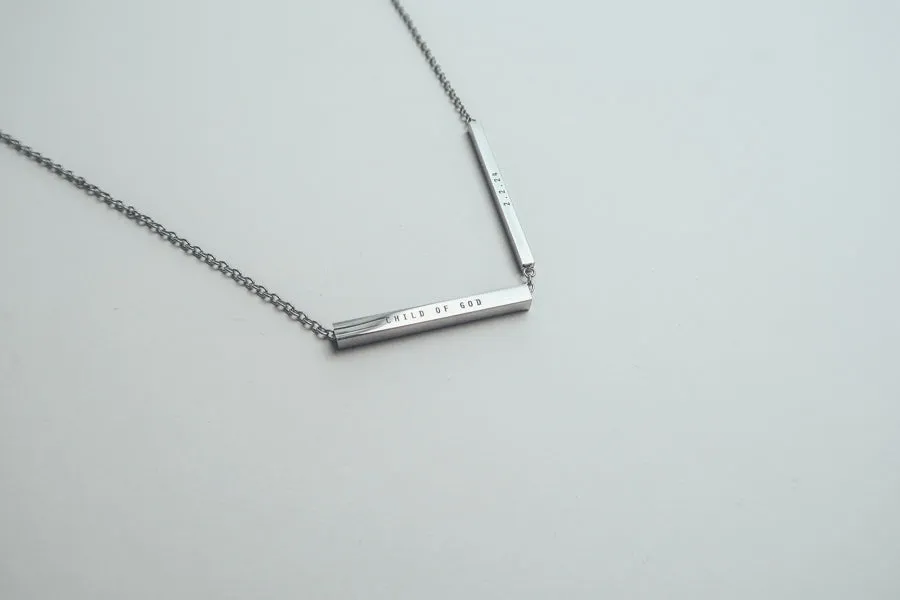 Hidden Message Bar Pendant | Necklace | Personalise