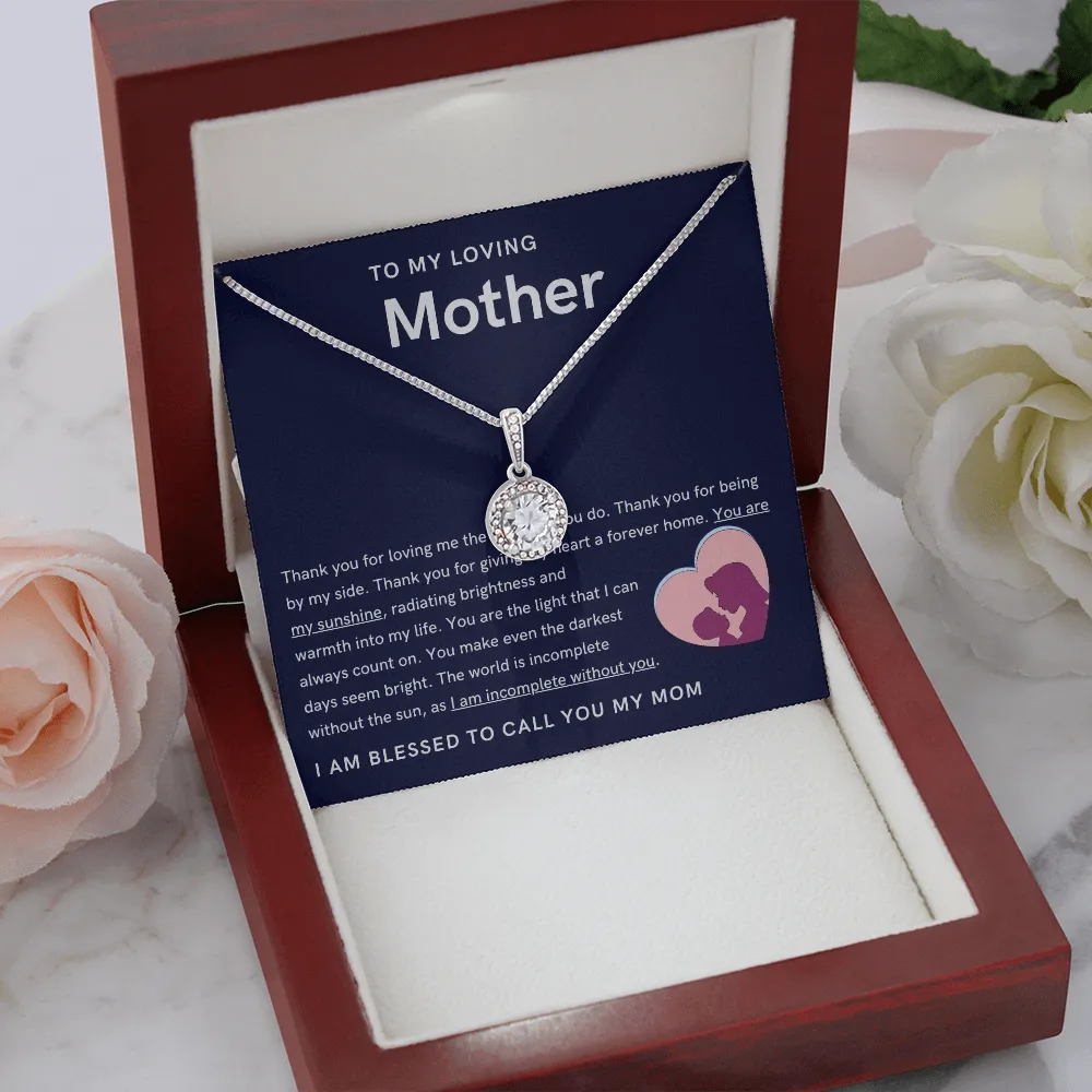 (High Demand) - To My Loving Mother - You are my sunshine - Eternal Hope Necklace
