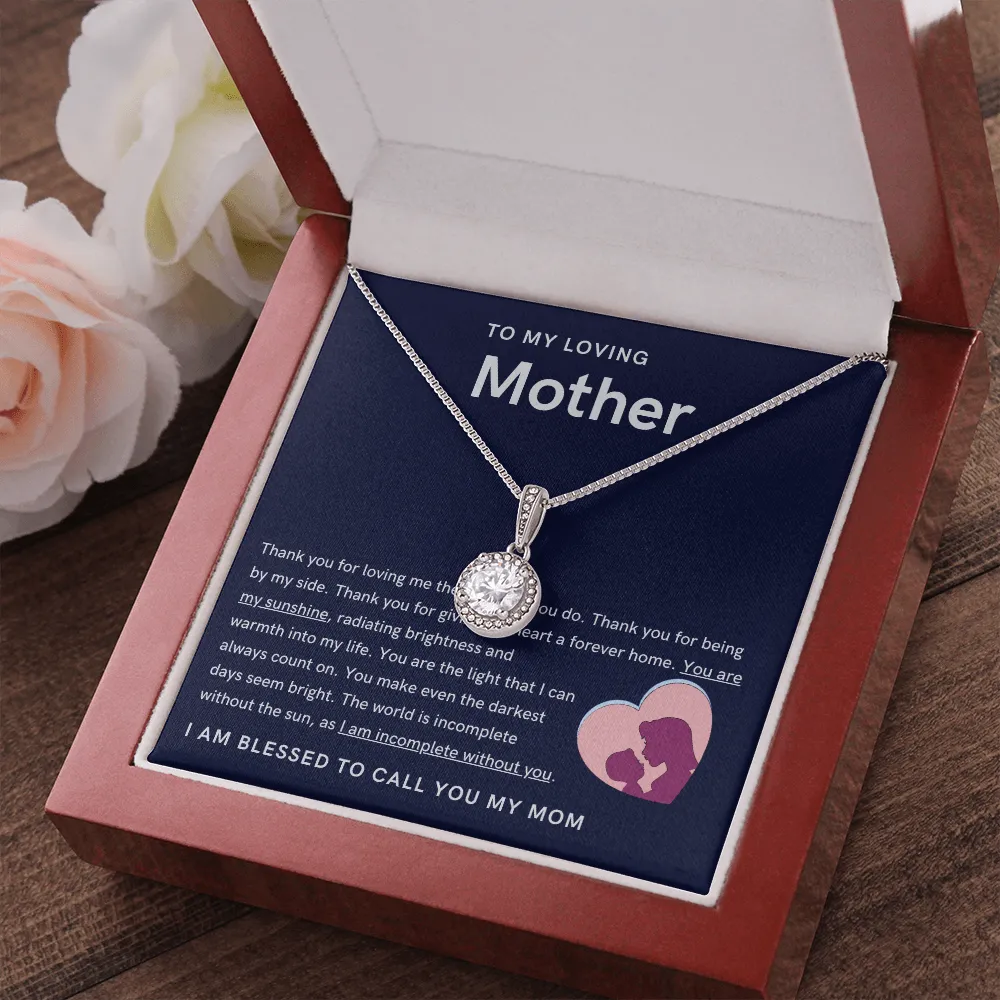 (High Demand) - To My Loving Mother - You are my sunshine - Eternal Hope Necklace