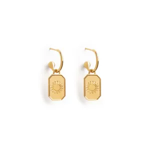 Ignis Drop Hoop Earrings