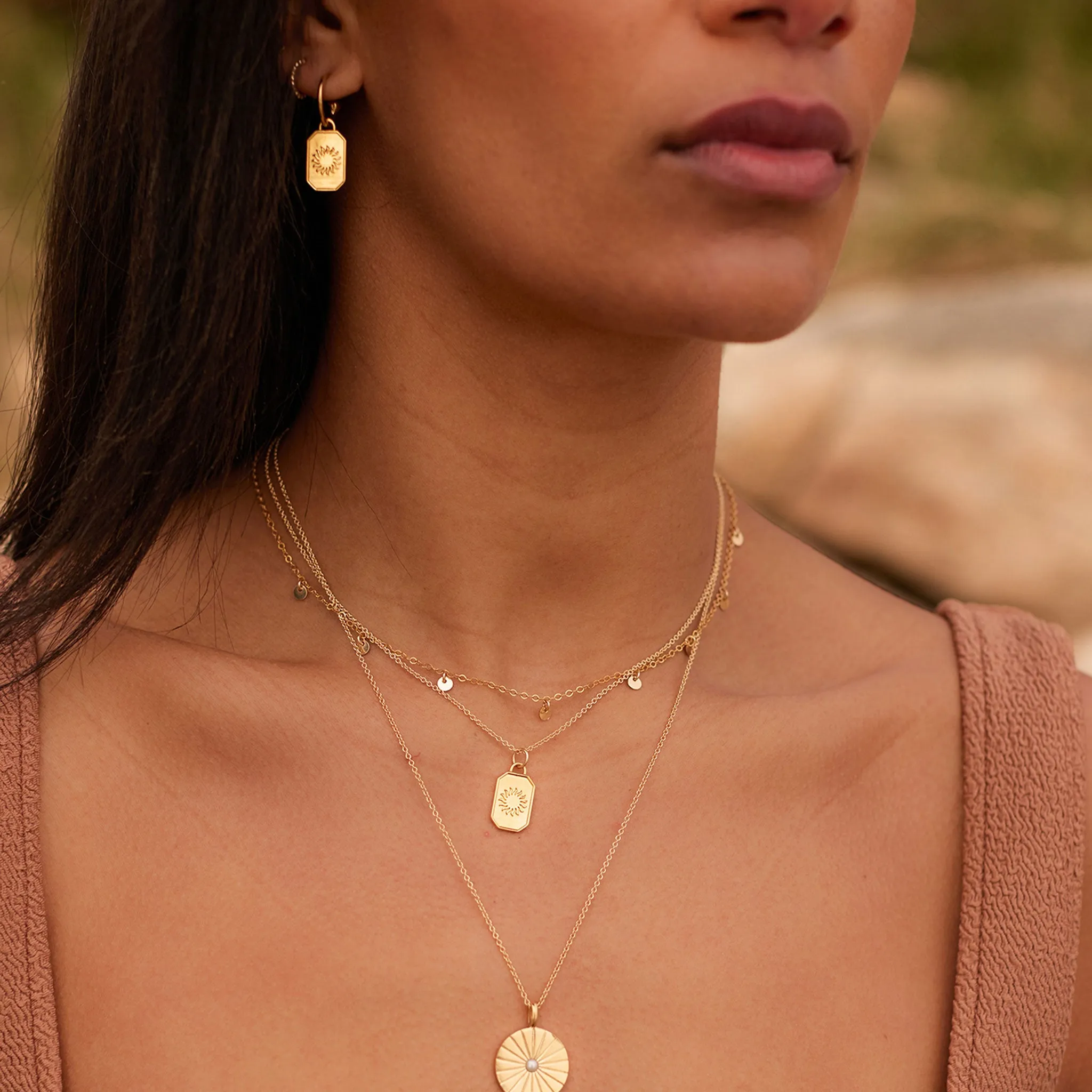Ignis Drop Hoop Earrings