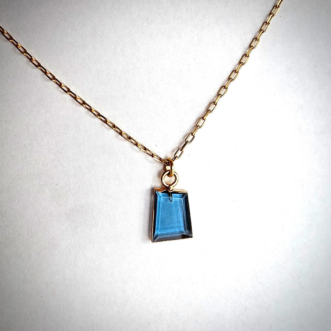 Iolite Untethered Soul Gold Necklace