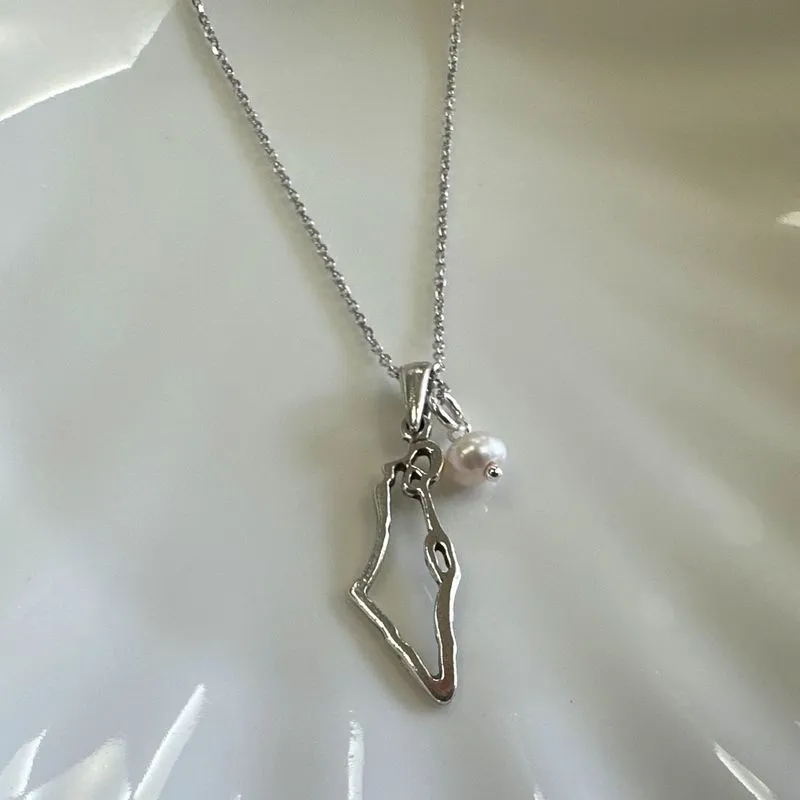 Israel Silver Pendant with Pearl