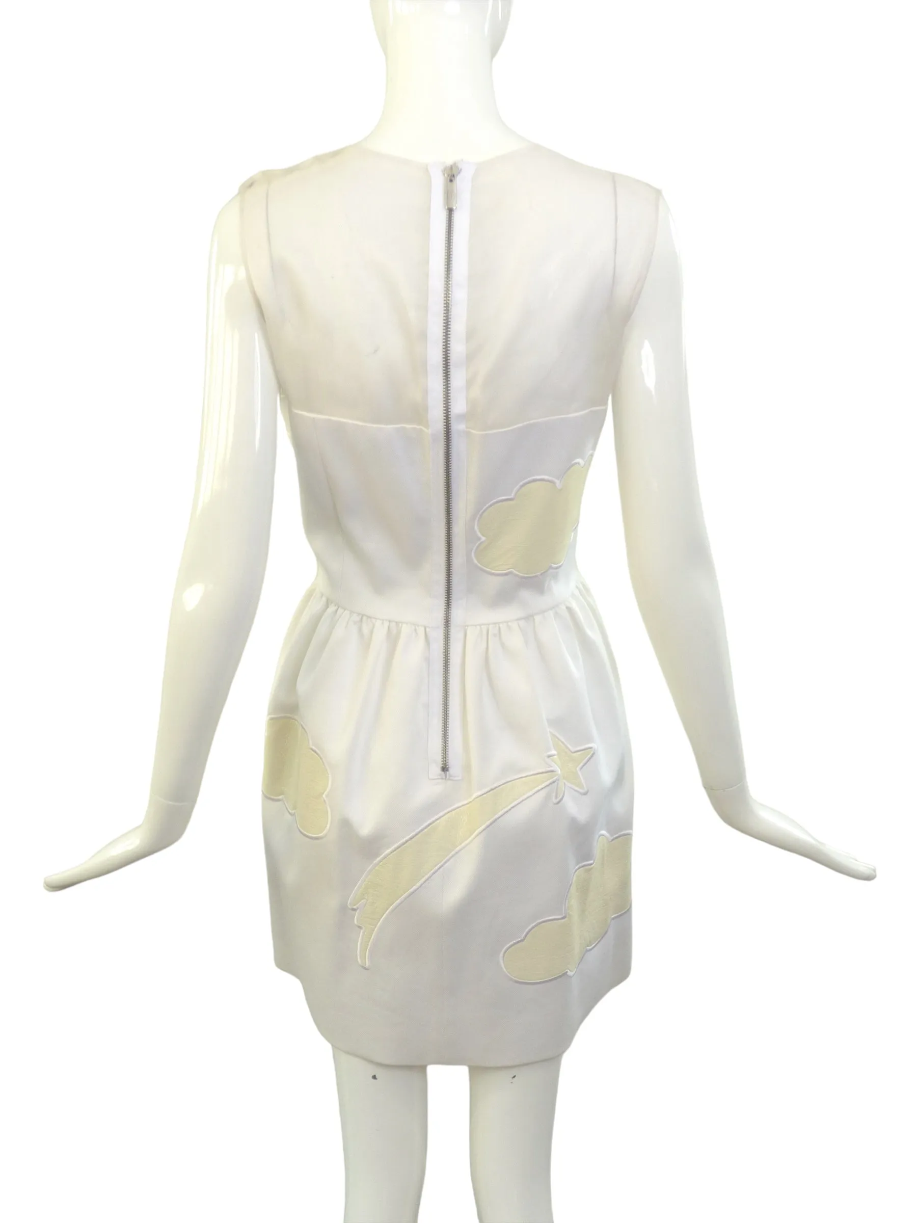 JC de CASTELBAJAC- NWT 2012 Ivory Applique Dress, Size 4