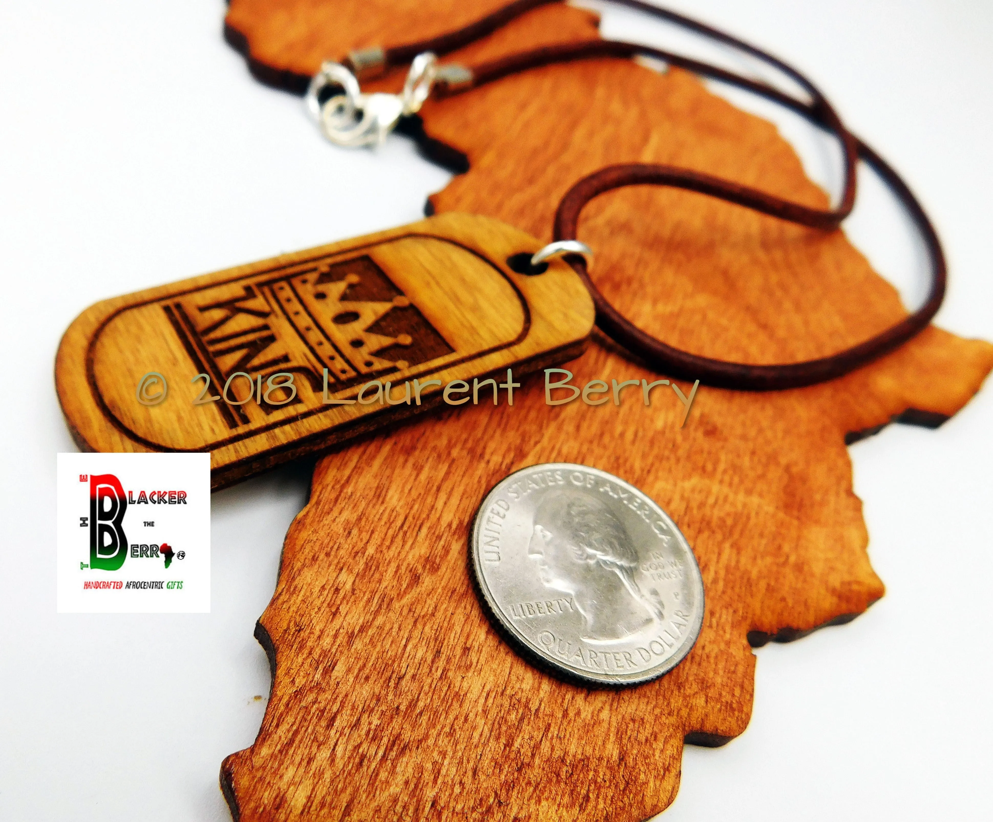 King Necklace Wooden Handmade The Blacker The Berry® Jewelry