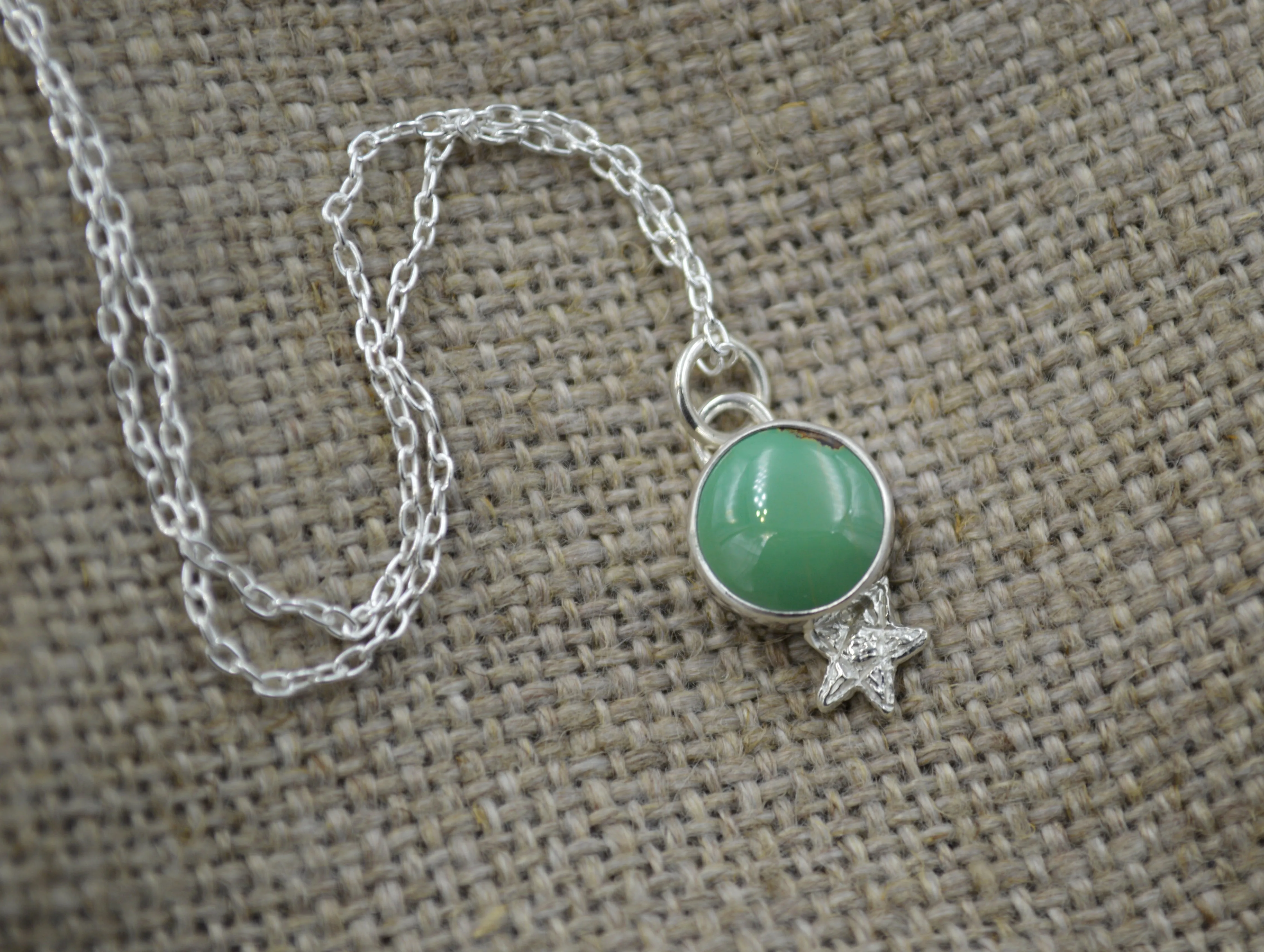 Kingman Turquoise Star Pendant OOAK