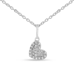 Lab Grown Diamond Heart Pave Pendant