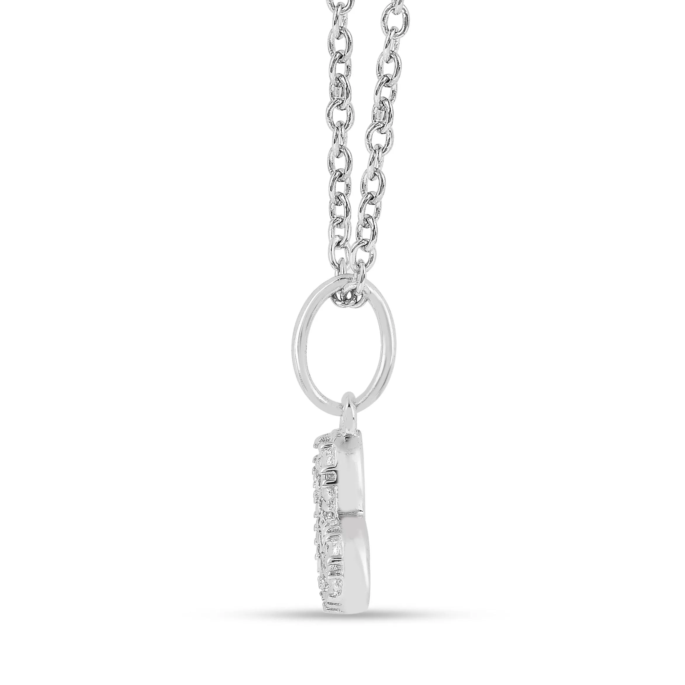 Lab Grown Diamond Heart Pave Pendant