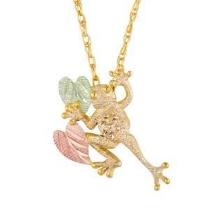 Leaping Frog - Black Hills Gold Pendant