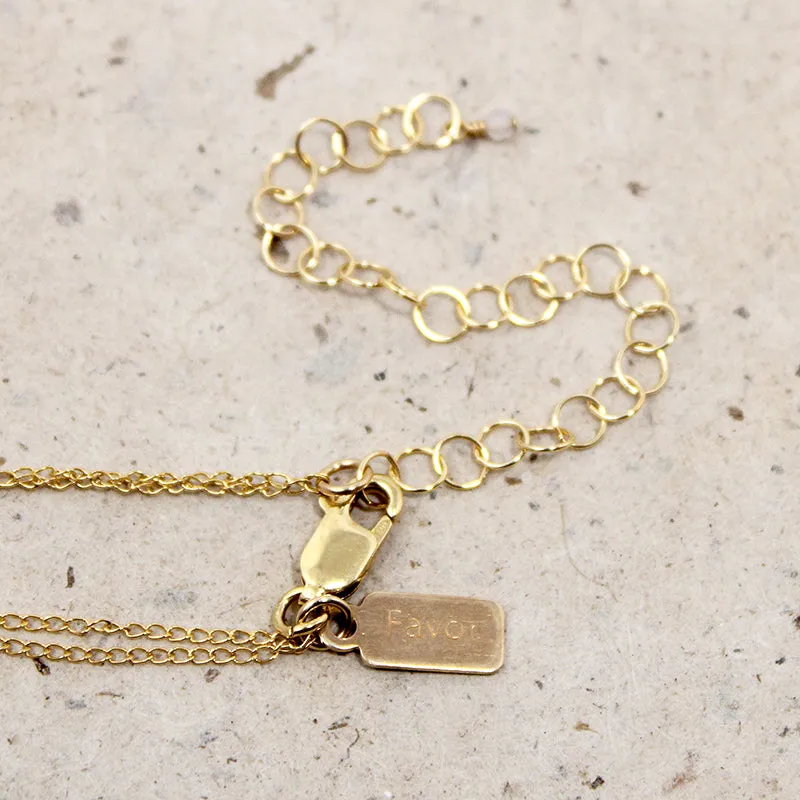 Lira Double Chain Necklace from Favor