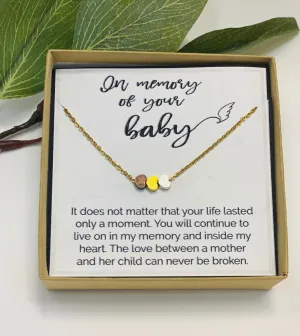 Memorial Necklace, Loss of Infant, Loss of Baby, Loss of Pregnancy, Miscarriage Gift, Miscarriage Necklace