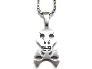 Metal Skull Pendant Necklace