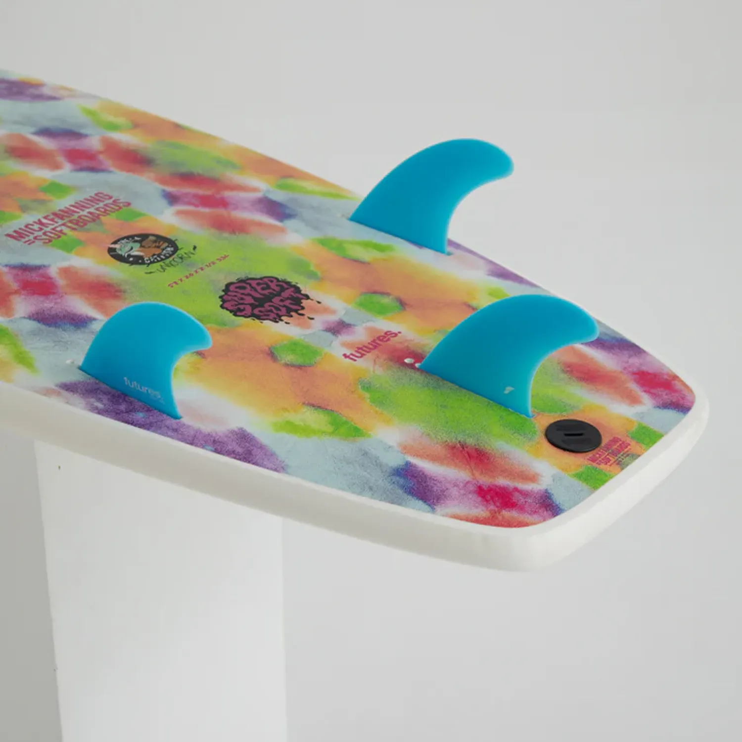 MICK FANNING UNICORN 5'10" SUPERSOFT 37L FUTURES - RAINBOW