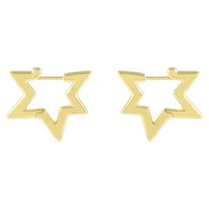Mini Open Star Huggie Earring