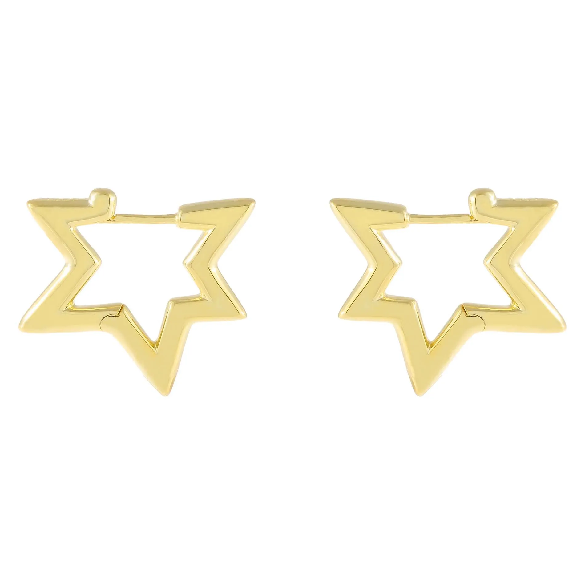 Mini Open Star Huggie Earring