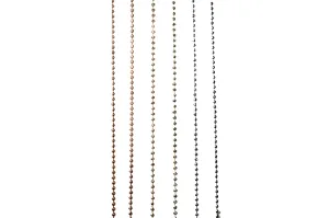 Moon Cut Ball Chain Necklace