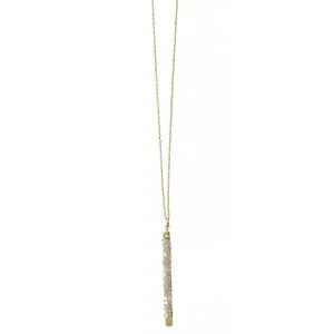 Necklace D101 with Grey Diamonds by Michelle Pressler Jewelry