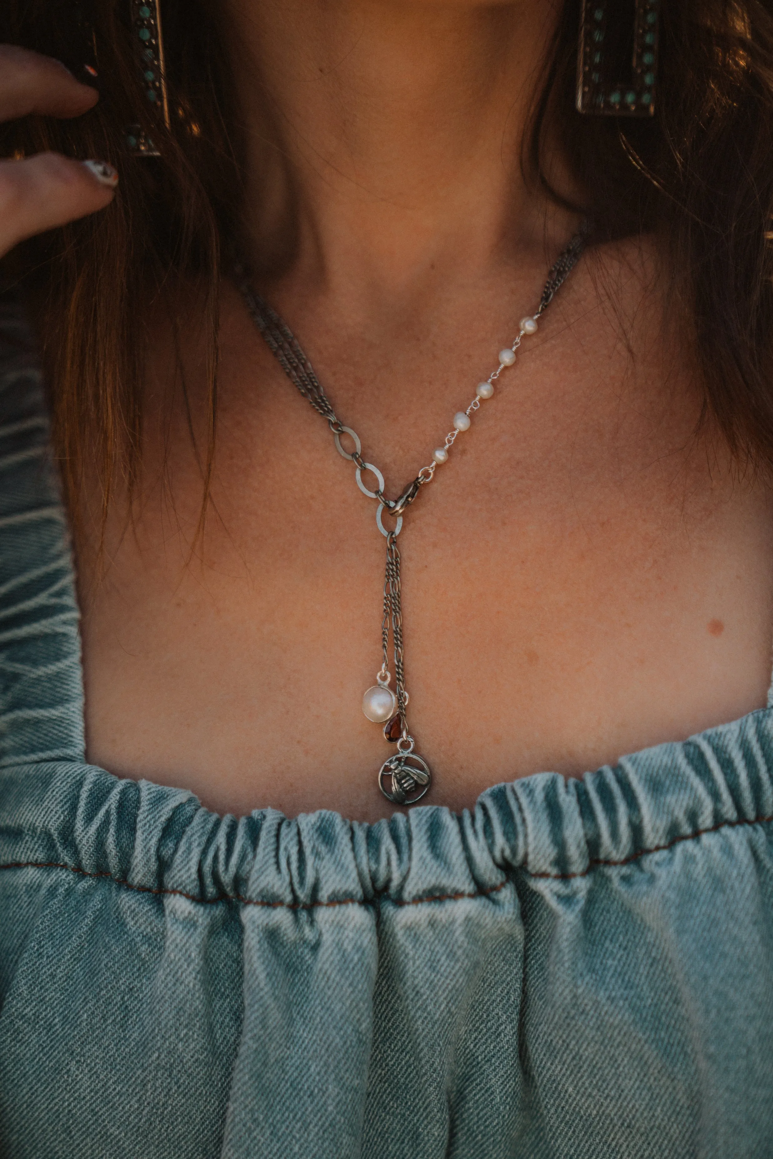 New Silver Bee Necklace #2