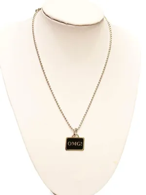 OMG! Text Message Pendant Necklace