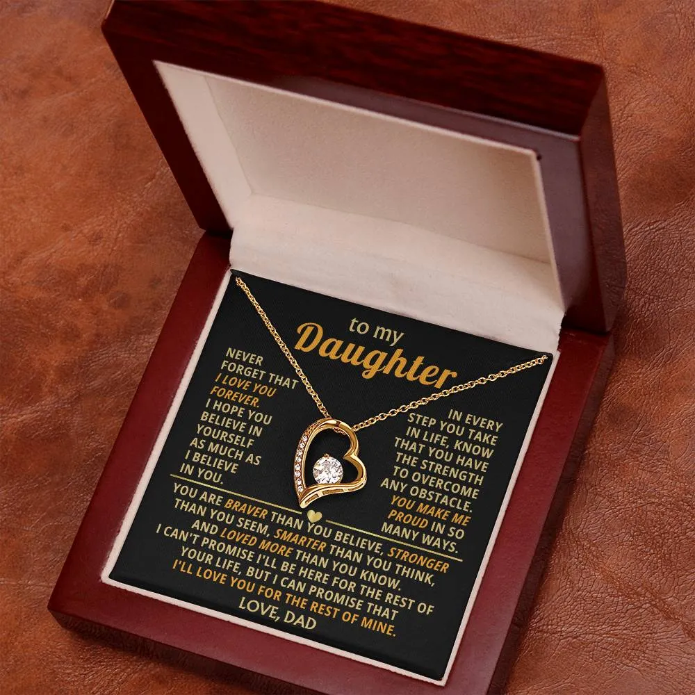 (Only a few left) TO MY DEAREST DAUGHTER - You are smart and capable of achieving anything - Forever Love