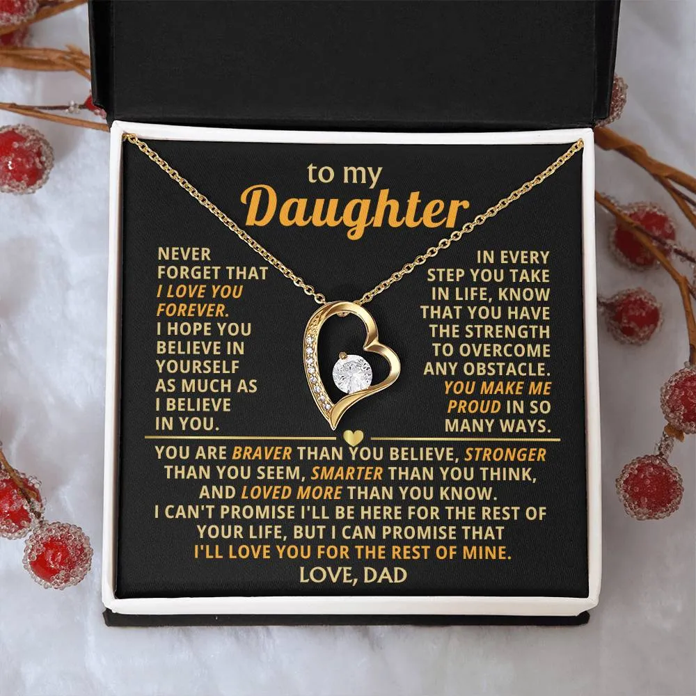 (Only a few left) TO MY DEAREST DAUGHTER - You are smart and capable of achieving anything - Forever Love