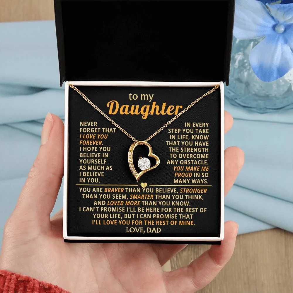 (Only a few left) TO MY DEAREST DAUGHTER - You are smart and capable of achieving anything - Forever Love