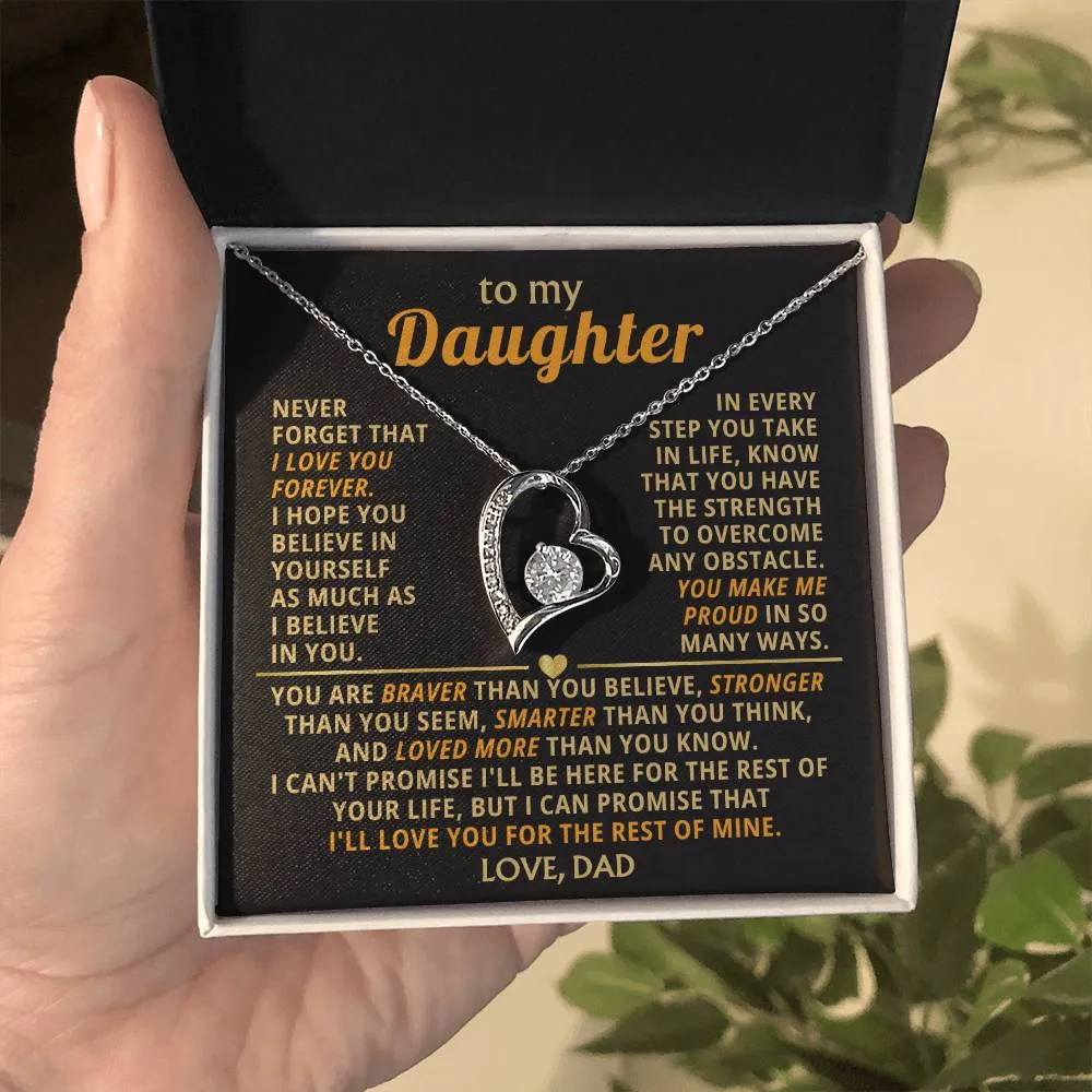 (Only a few left) TO MY DEAREST DAUGHTER - You are smart and capable of achieving anything - Forever Love