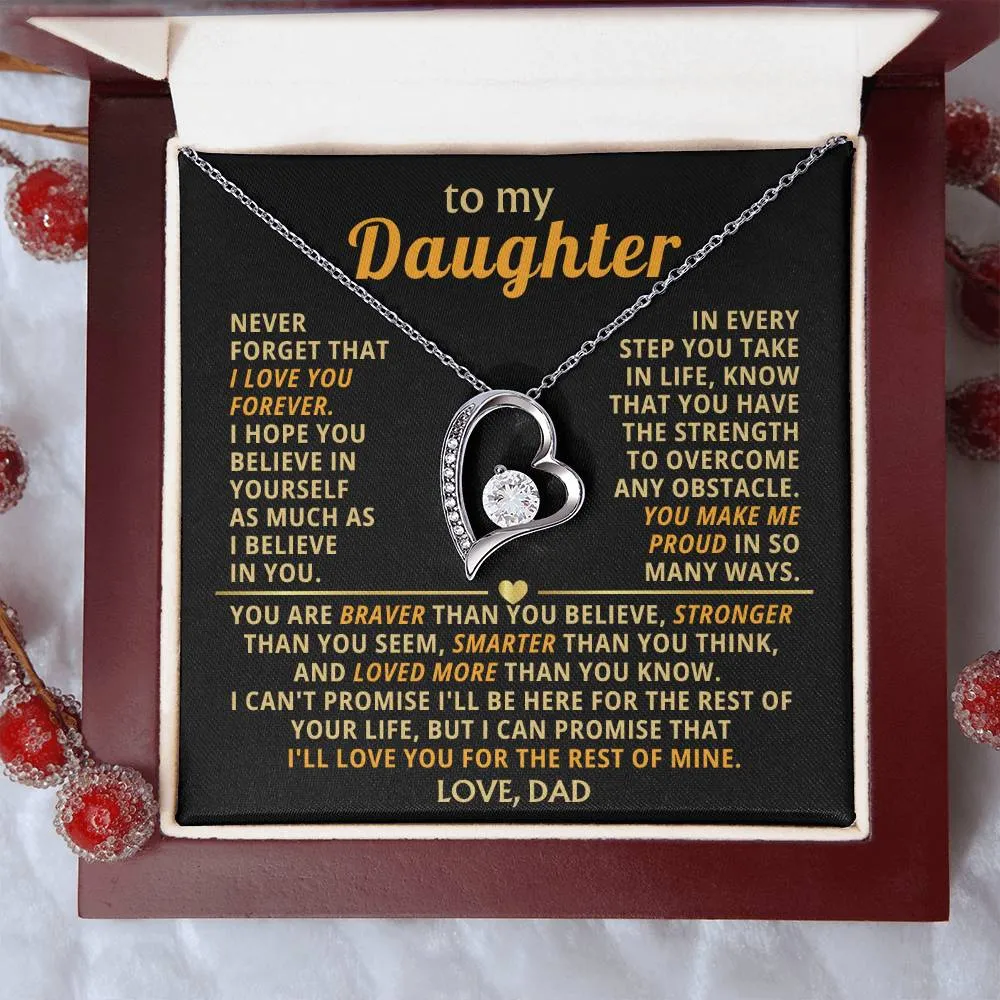 (Only a few left) TO MY DEAREST DAUGHTER - You are smart and capable of achieving anything - Forever Love