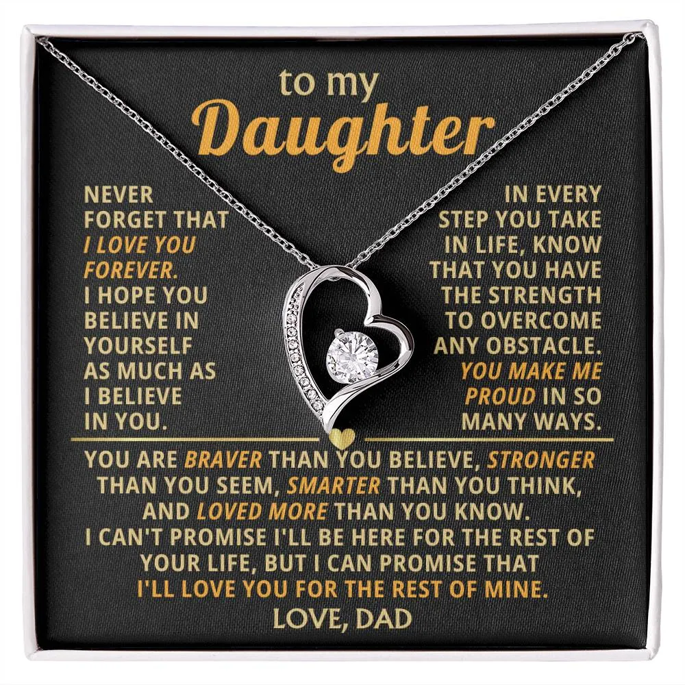 (Only a few left) TO MY DEAREST DAUGHTER - You are smart and capable of achieving anything - Forever Love