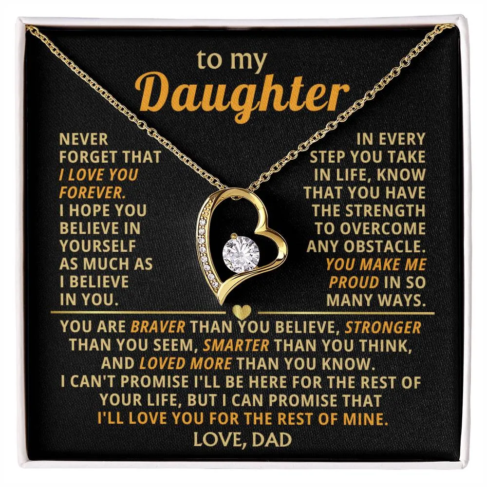 (Only a few left) TO MY DEAREST DAUGHTER - You are smart and capable of achieving anything - Forever Love