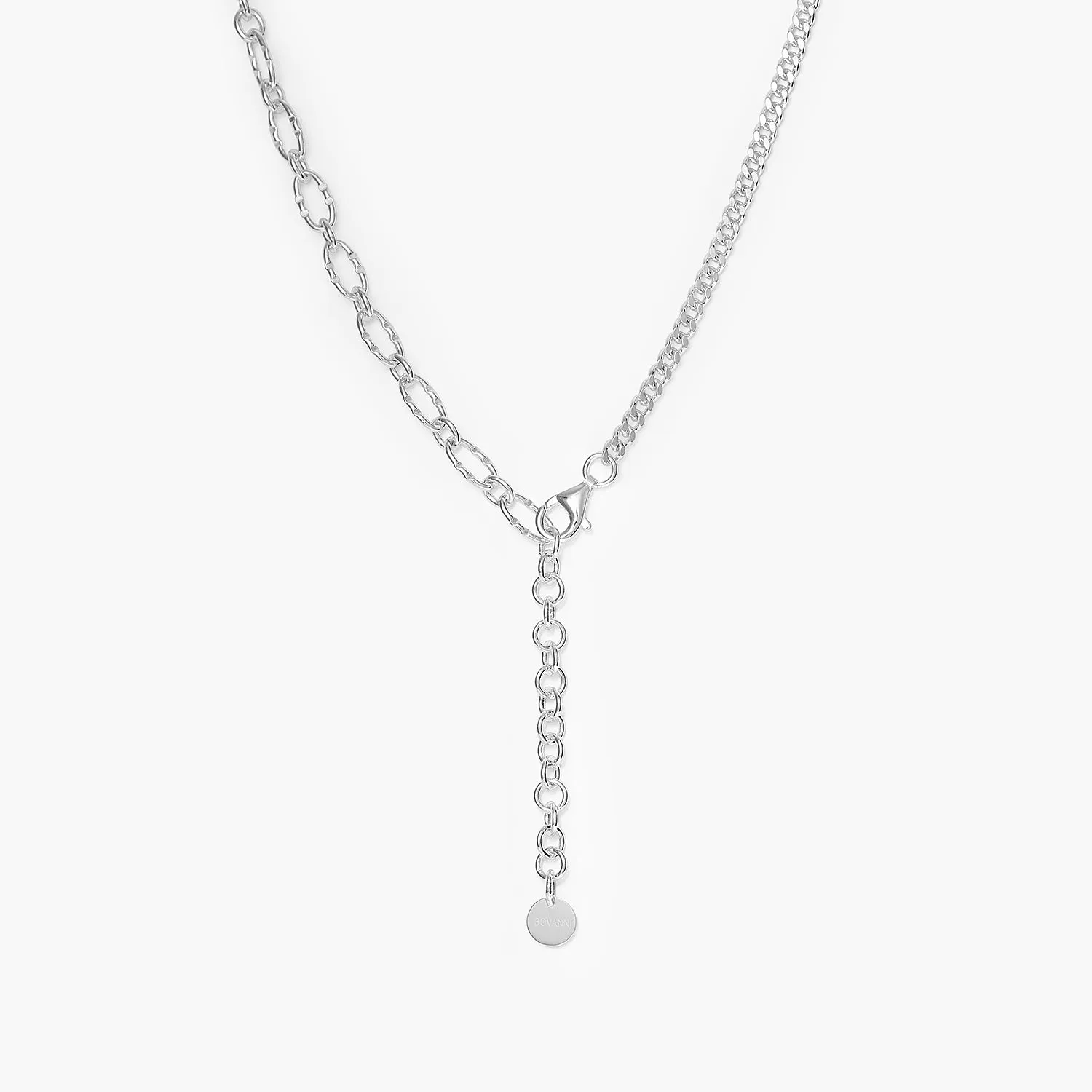 Oval Link Lock Chain Necklace