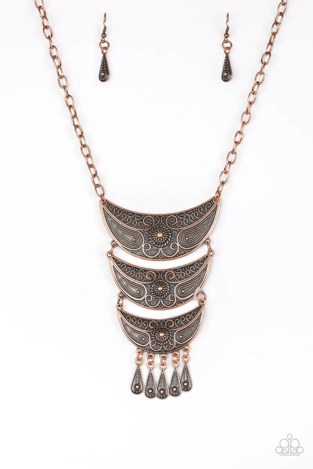 Paparazzi Go STEER-Crazy Necklace Copper