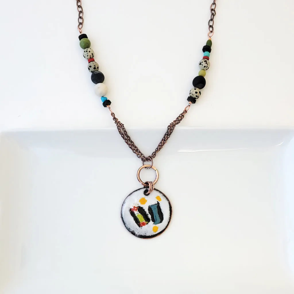 Patchwork - One of a Kind - Long Necklace