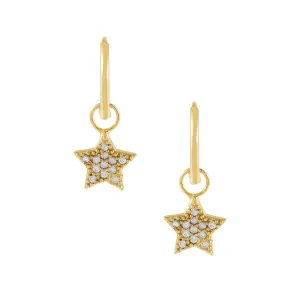 Pavé Star Huggie Earring
