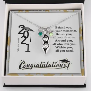 Peas In A Pod Graduation Gift Necklace, Graduation Gift for Daughter, College Graduation Gift for Her, High School,